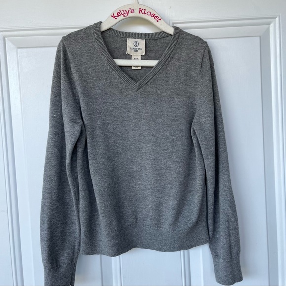 Lands' End Other - •Lands’ End Kids• Fine Gauge Knit V-Neck Sweater - Size Medium (5-6)